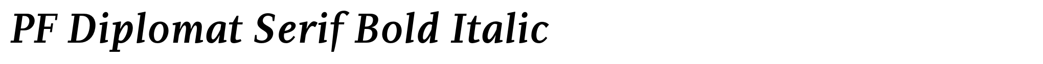 PF Diplomat Serif Bold Italic image